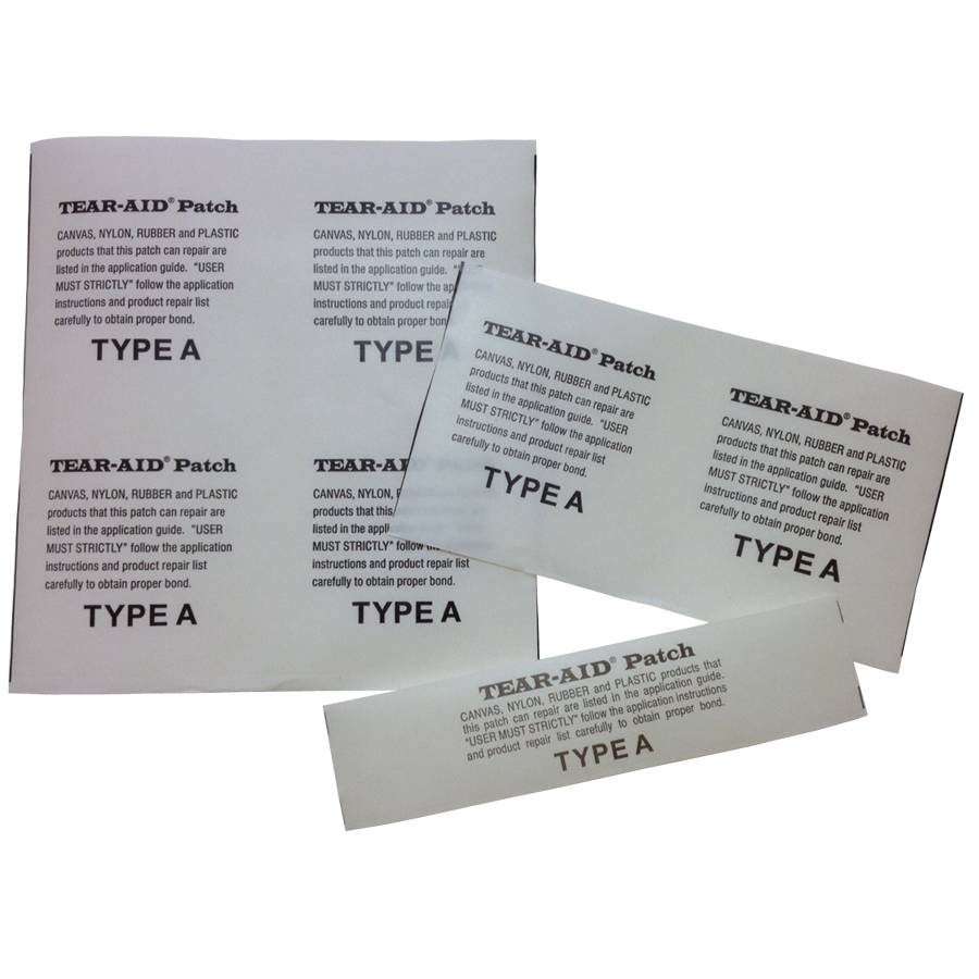 Tear Aid 6 x 3 Type A Fabric, Rubber, Canvas Repair Patch Kit