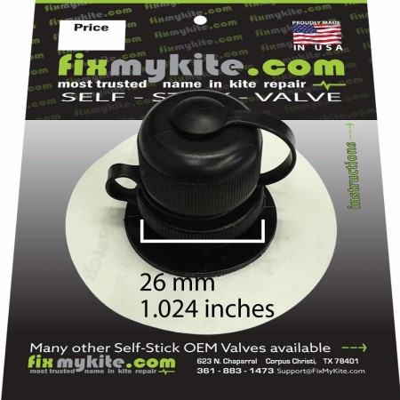 FixMyKite.com Cabrinha Airlock 2 Screw Valve Inflate/Deflate