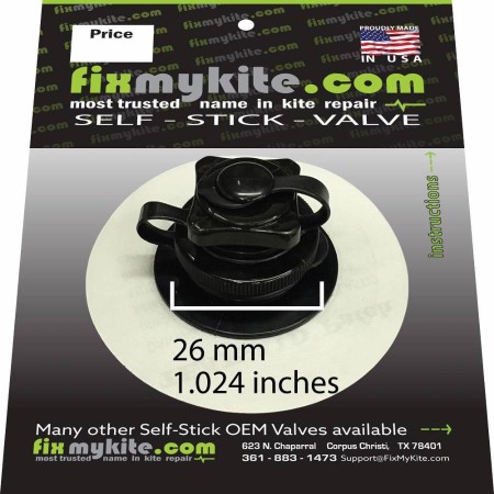 FixMyKite.com Cabrinha Airlock 1 Screw Valve Inflate/Deflate